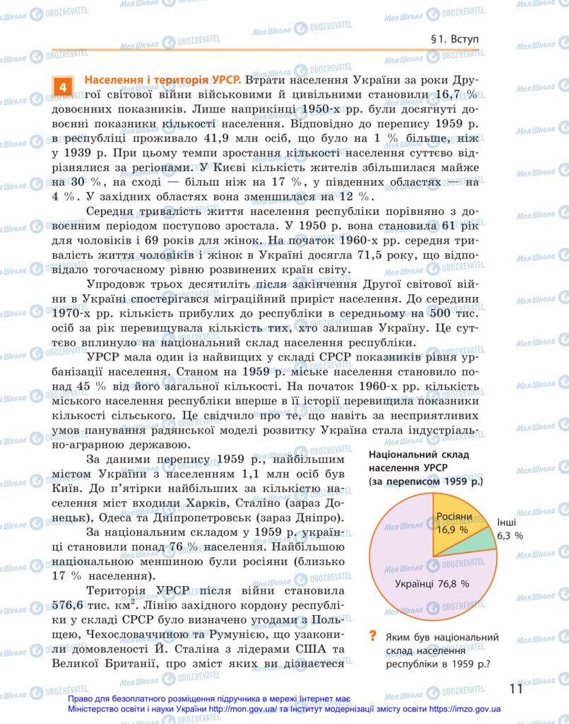 Підручники Історія України 11 клас сторінка 11