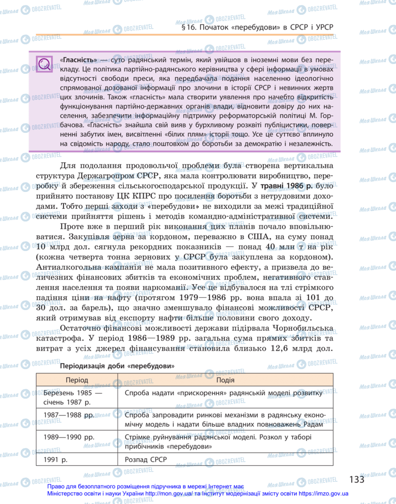 Підручники Історія України 11 клас сторінка 133