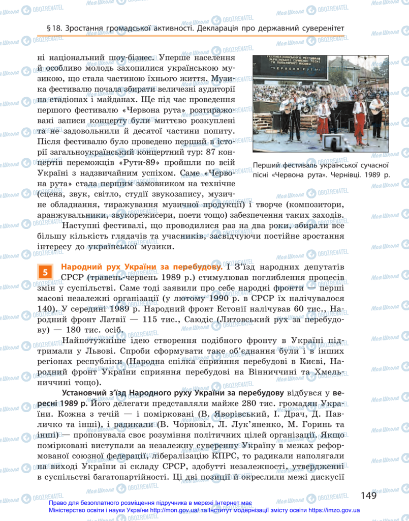 Підручники Історія України 11 клас сторінка 149