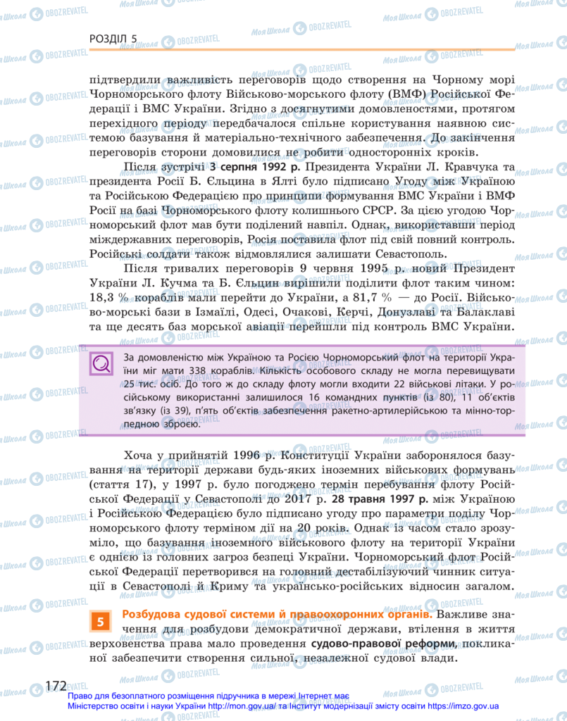 Підручники Історія України 11 клас сторінка 172