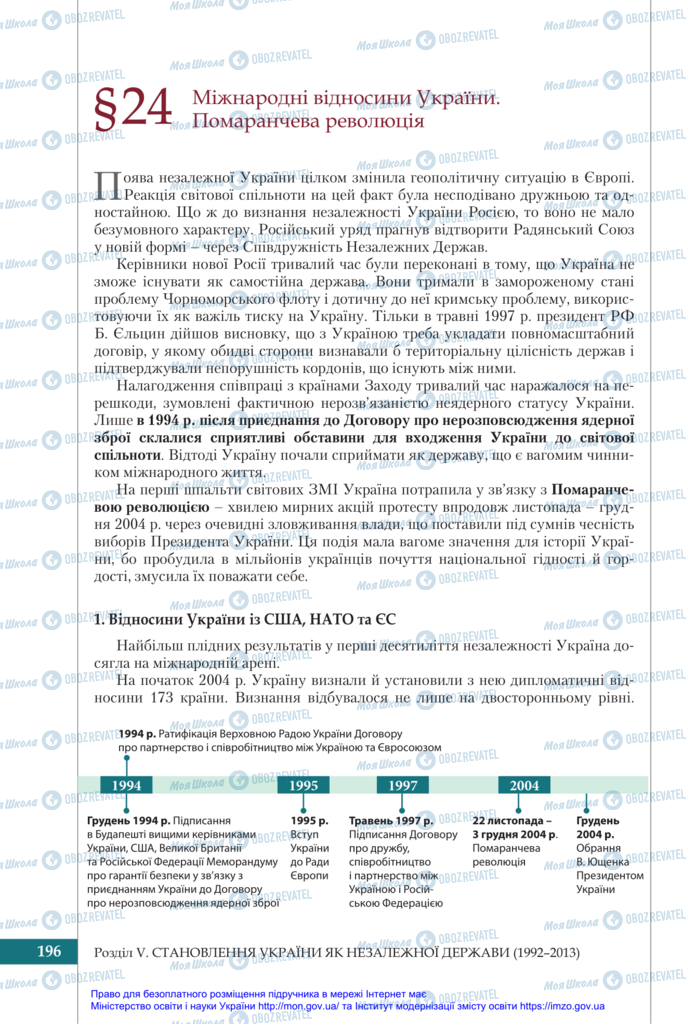 Учебники История Украины 11 класс страница 196