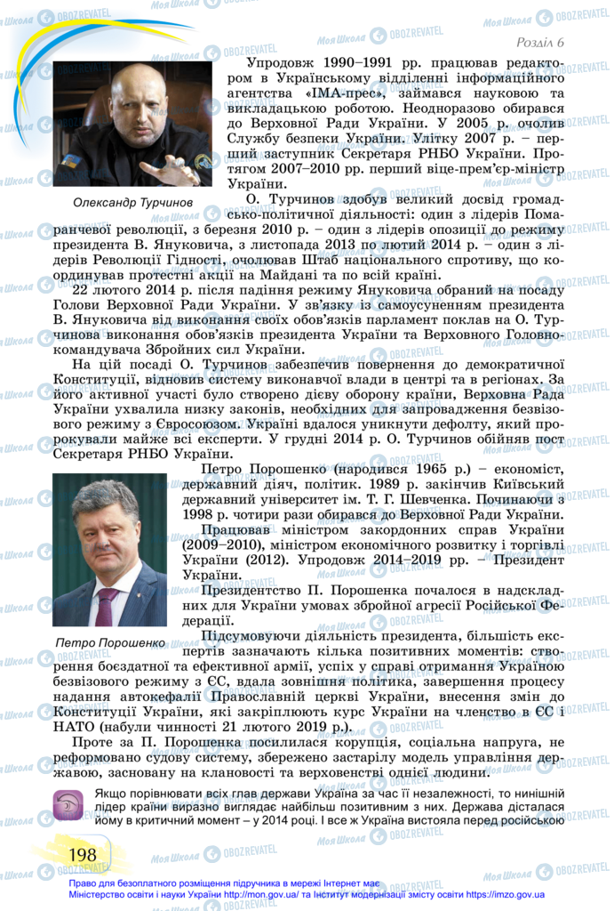 Підручники Історія України 11 клас сторінка 198