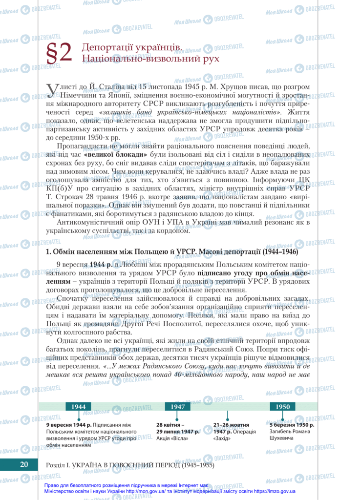 Учебники История Украины 11 класс страница 20