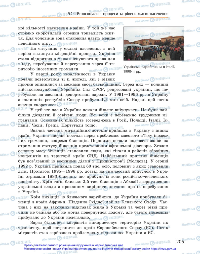 Підручники Історія України 11 клас сторінка 205