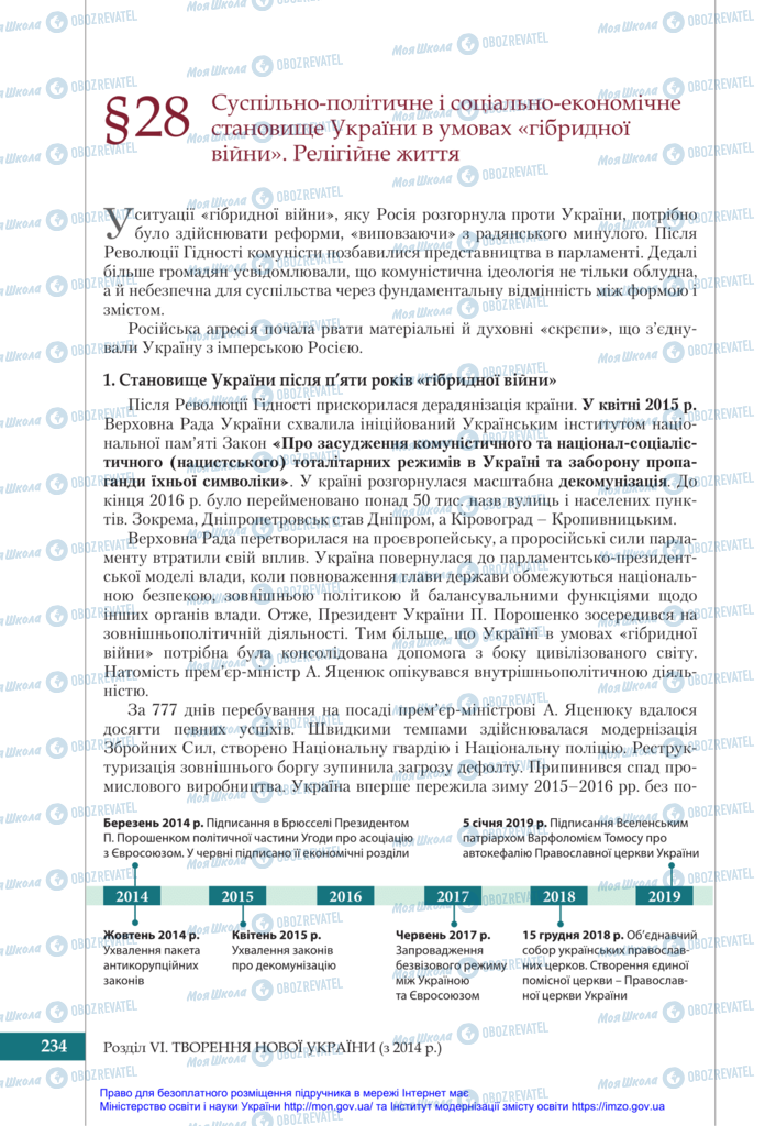 Учебники История Украины 11 класс страница 234