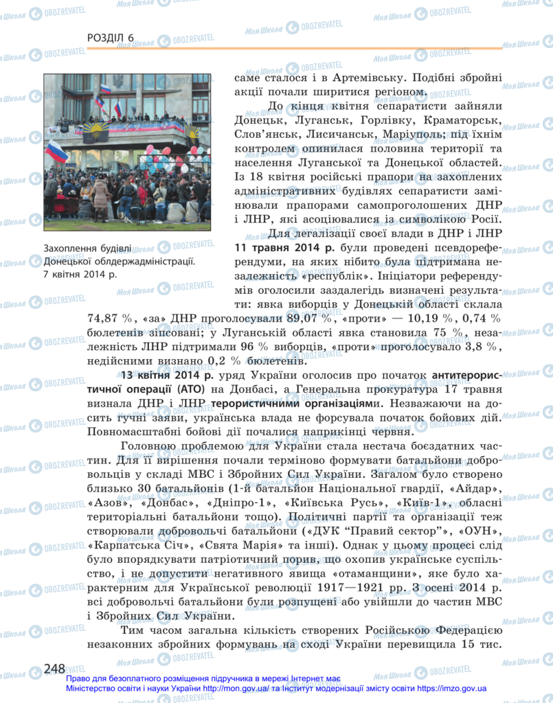 Підручники Історія України 11 клас сторінка 248