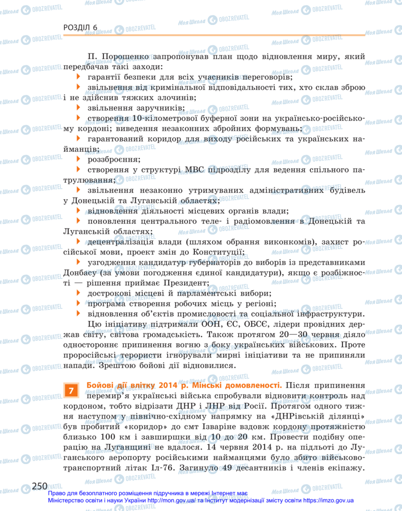 Підручники Історія України 11 клас сторінка 250