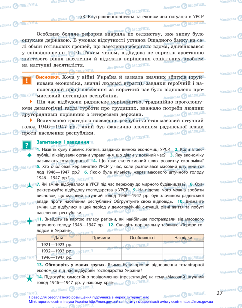 Підручники Історія України 11 клас сторінка 27