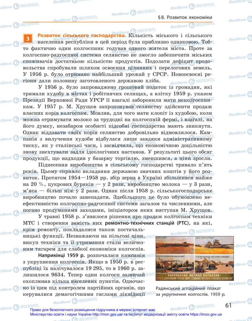 Підручники Історія України 11 клас сторінка 61