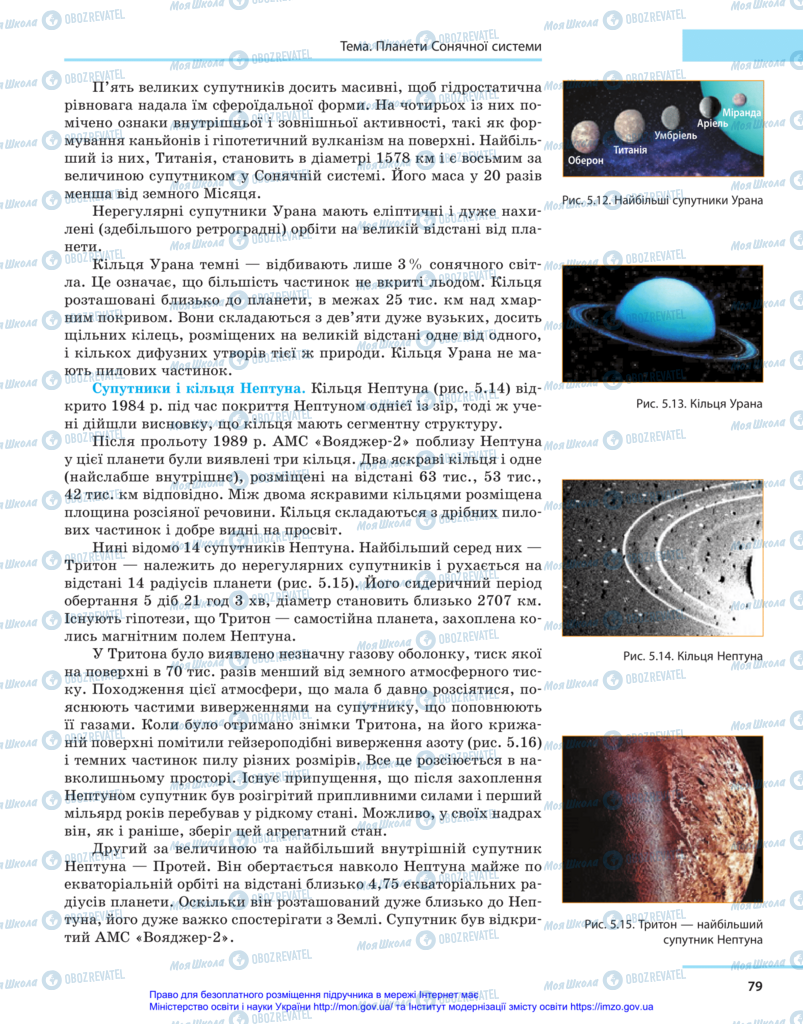 Підручники Астрономія 11 клас сторінка 79