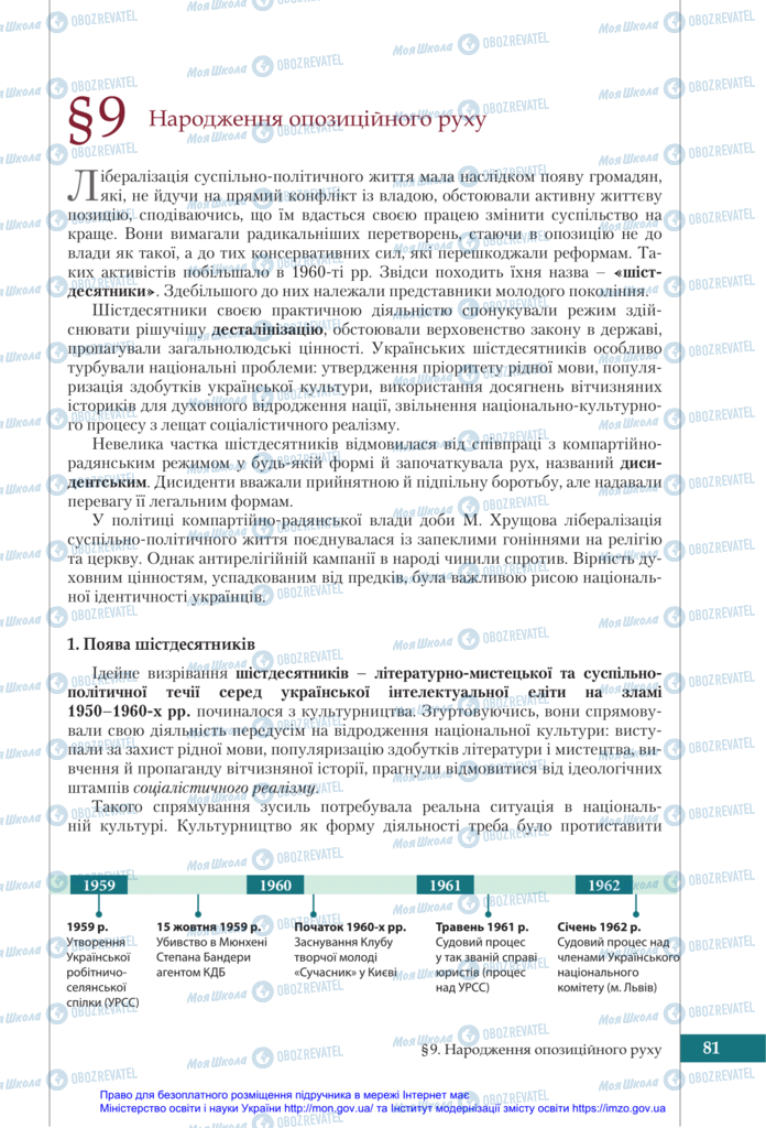 Учебники История Украины 11 класс страница 81