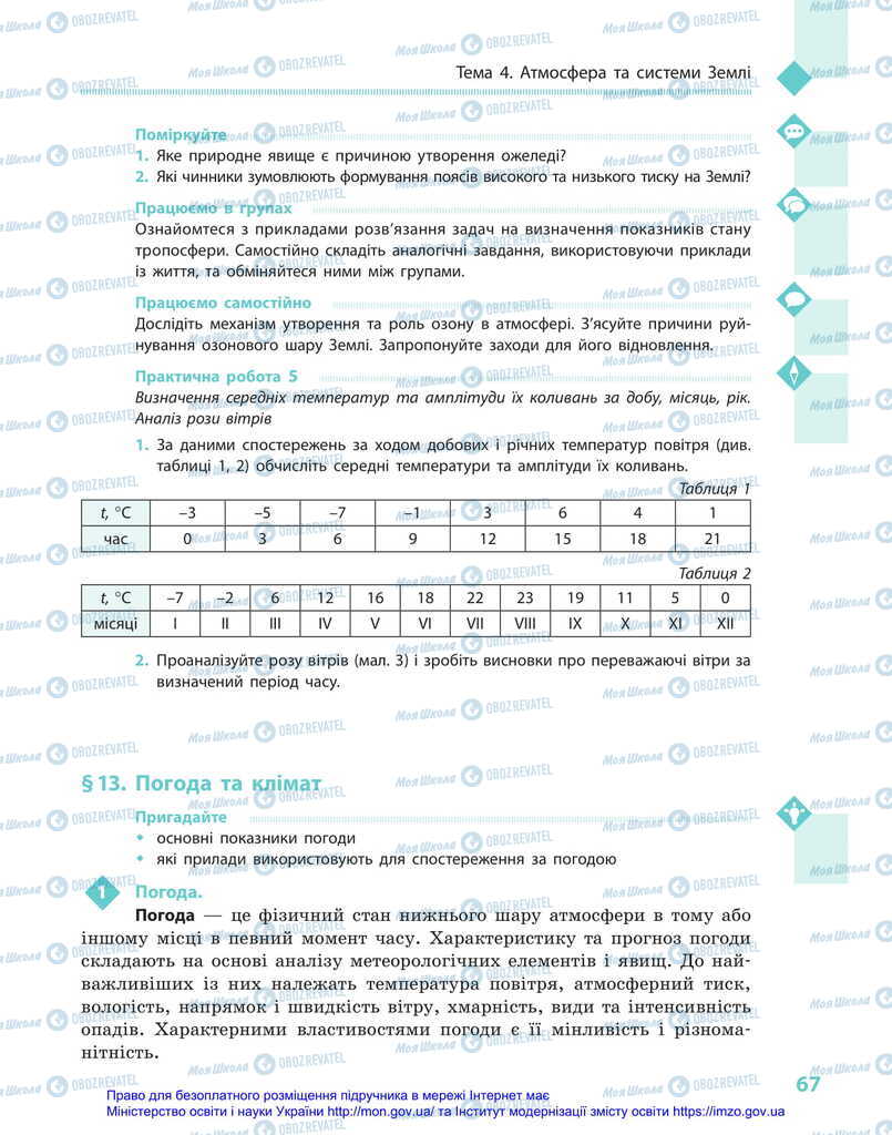 Підручники Географія 11 клас сторінка 67