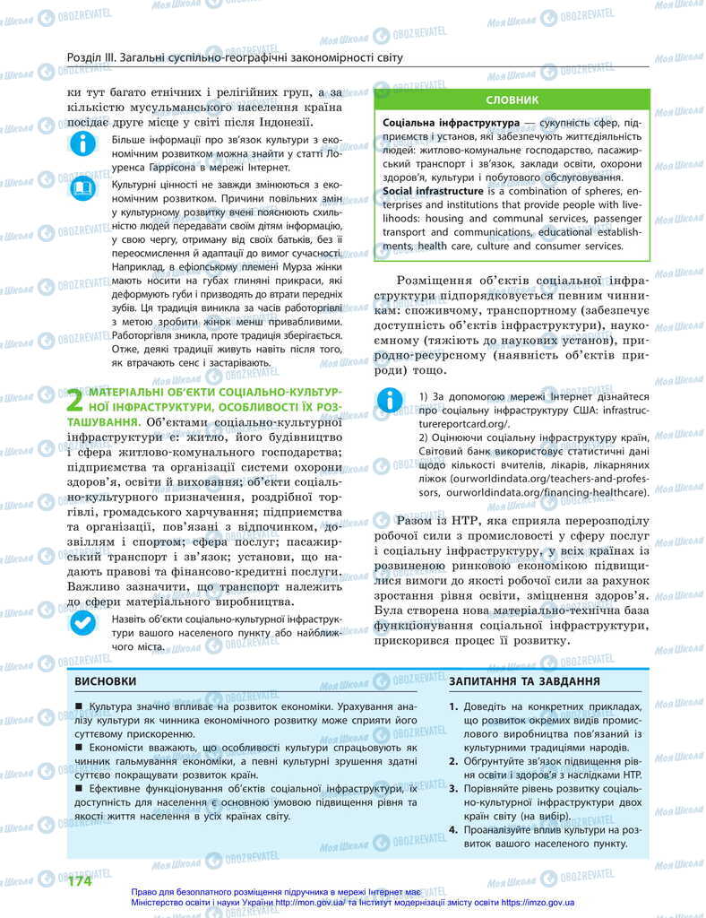 Учебники География 11 класс страница 174