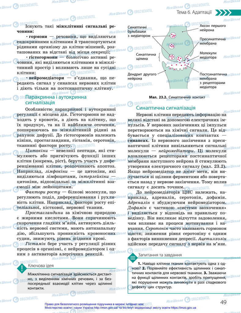 Підручники Біологія 11 клас сторінка 49