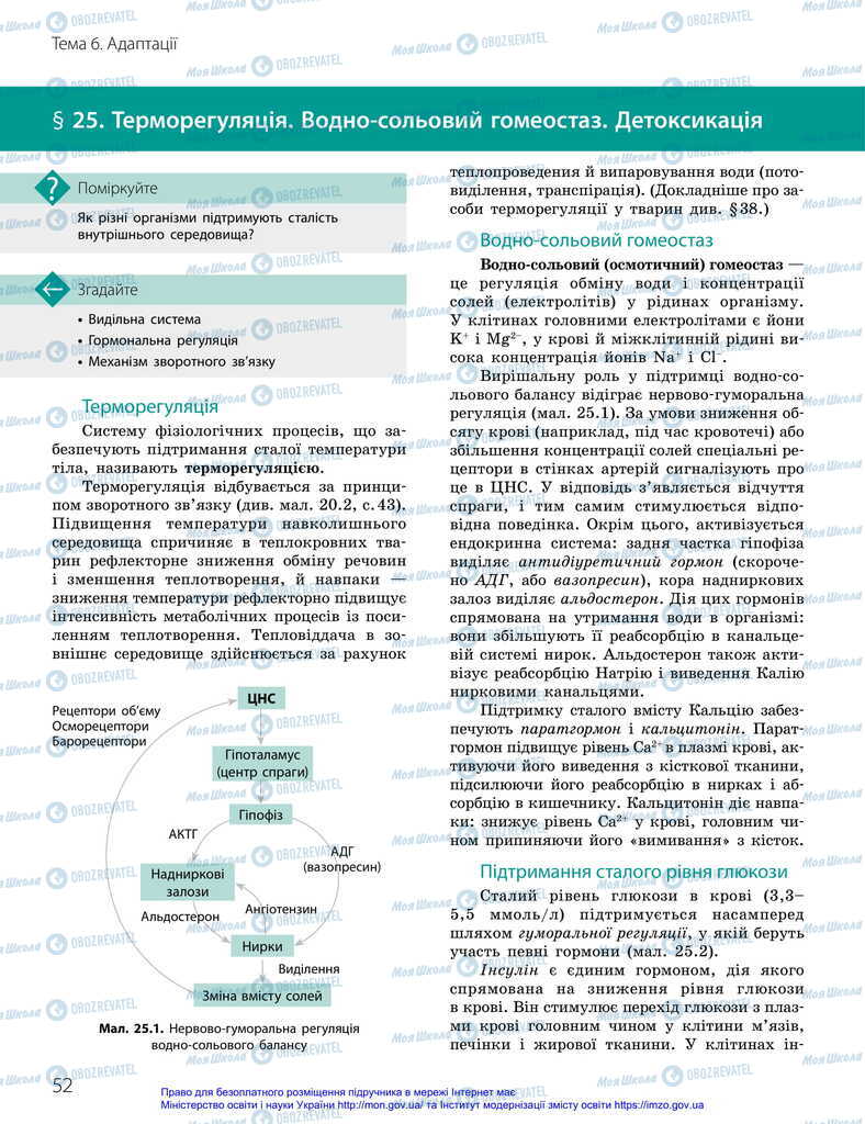 Учебники Биология 11 класс страница 52