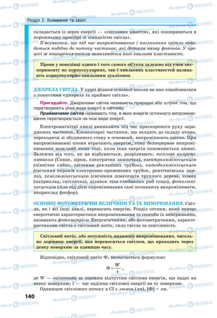 Підручники Фізика 11 клас сторінка 140