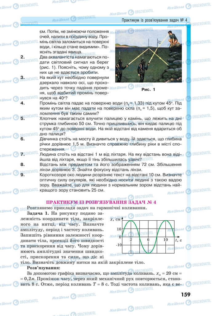 Підручники Фізика 11 клас сторінка 159