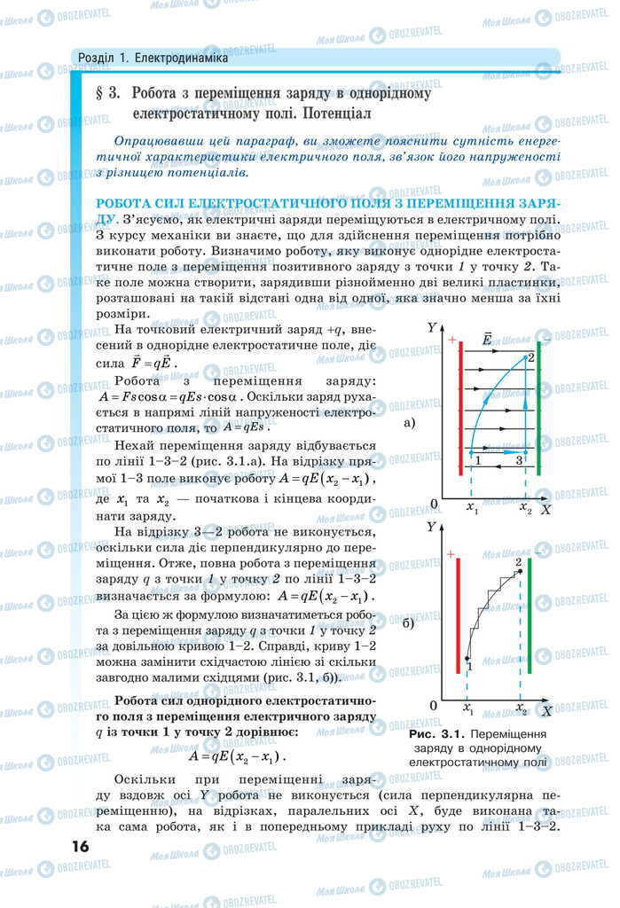 Підручники Фізика 11 клас сторінка 16