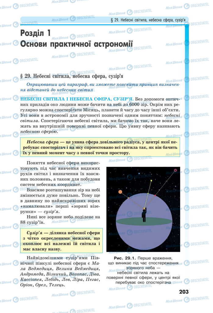 Підручники Фізика 11 клас сторінка 203