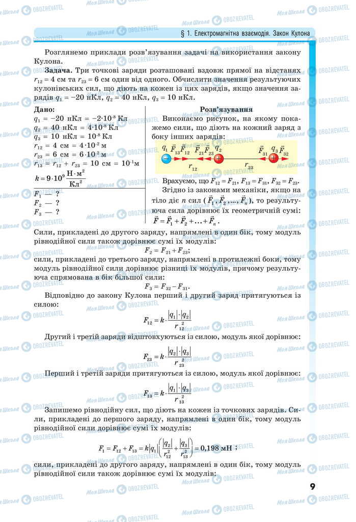 Підручники Фізика 11 клас сторінка 9