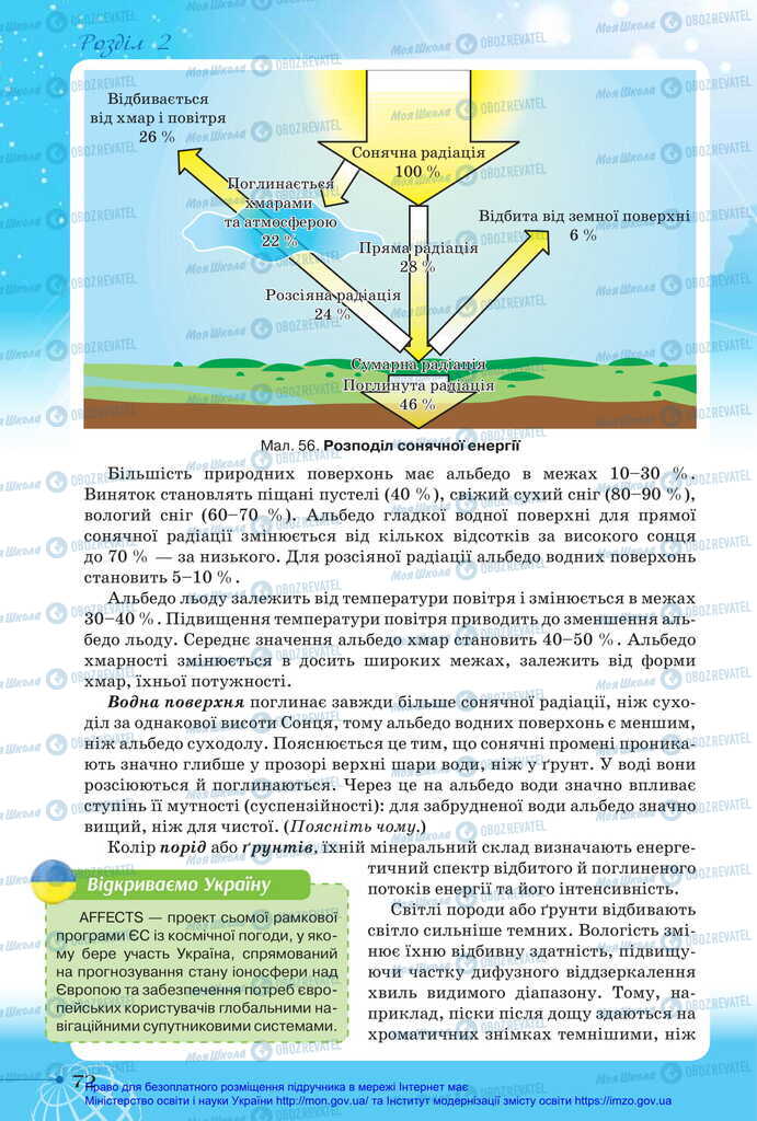 Підручники Географія 11 клас сторінка 72