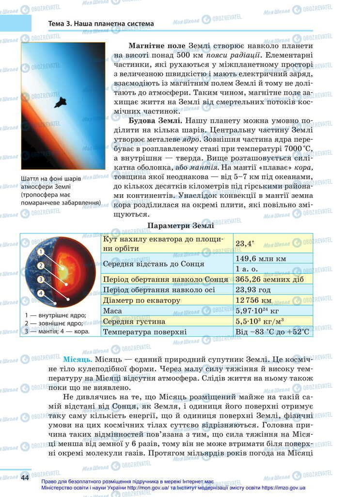 Учебники Астрономия 11 класс страница 44