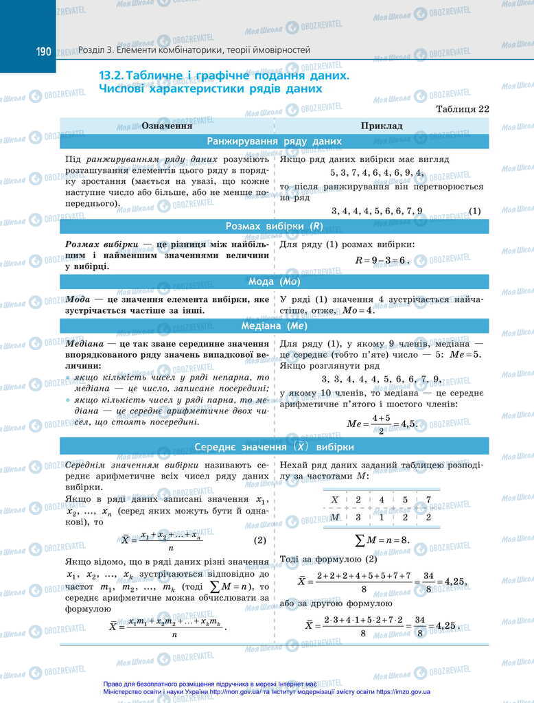 Підручники Алгебра 11 клас сторінка 190