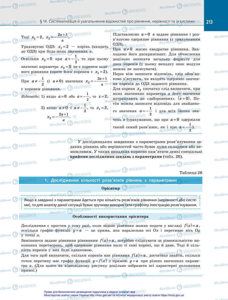 Підручники Алгебра 11 клас сторінка 213