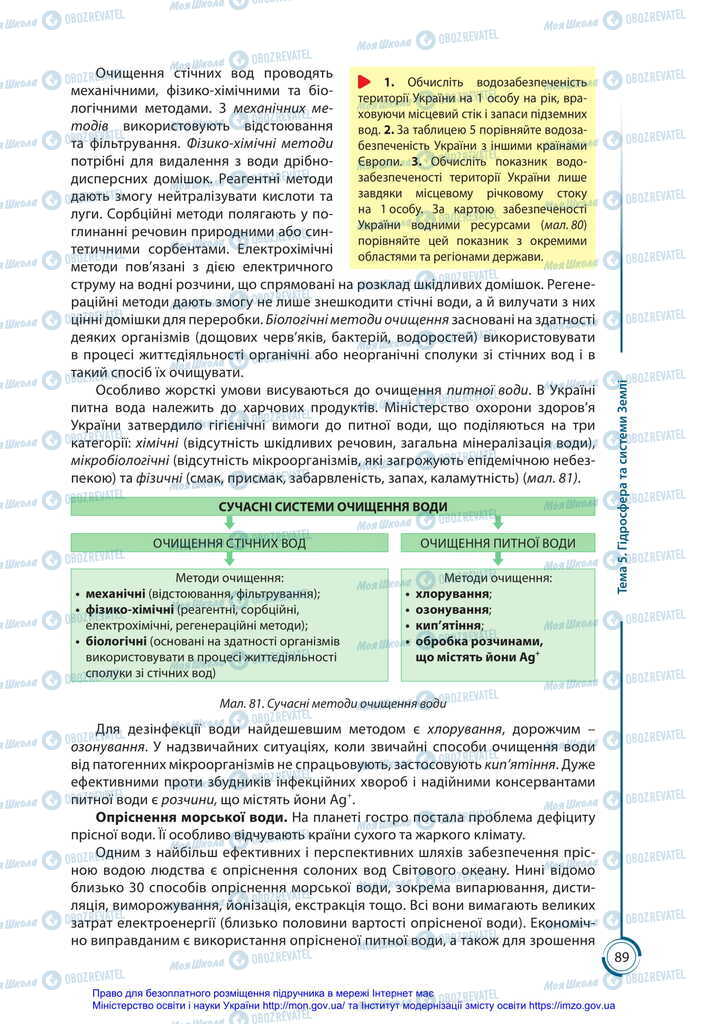 Підручники Географія 11 клас сторінка 89