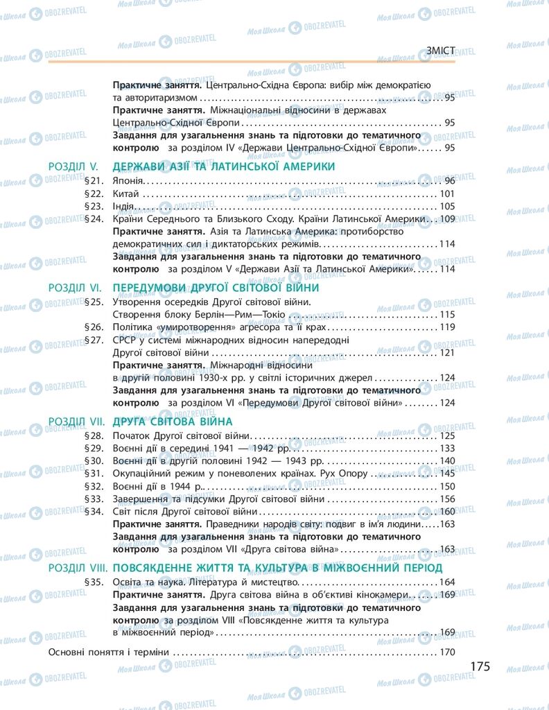 ГДЗ Всесвітня історія 10 клас сторінка  175