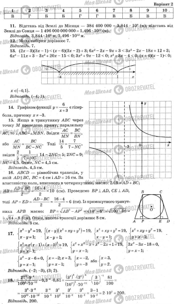 ДПА Математика 9 класс страница  11