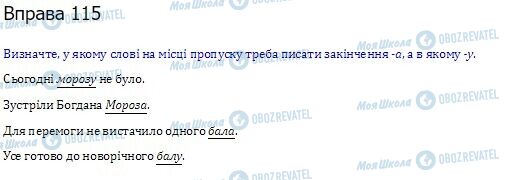 ГДЗ Українська мова 10 клас сторінка  115