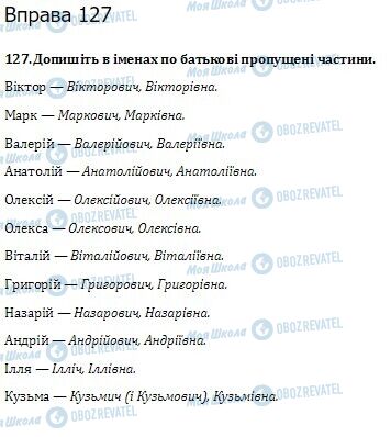 ГДЗ Українська мова 10 клас сторінка  127