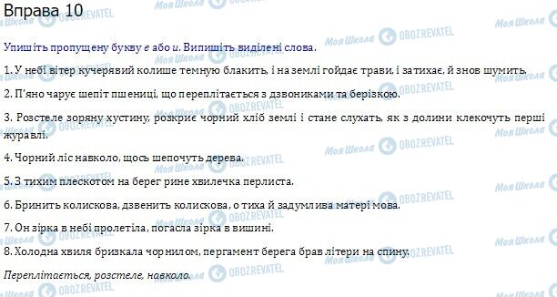 ГДЗ Укр мова 10 класс страница  10