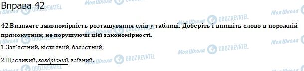 ГДЗ Українська мова 10 клас сторінка  42