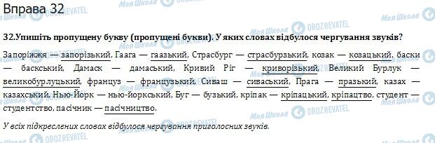 ГДЗ Українська мова 10 клас сторінка  32