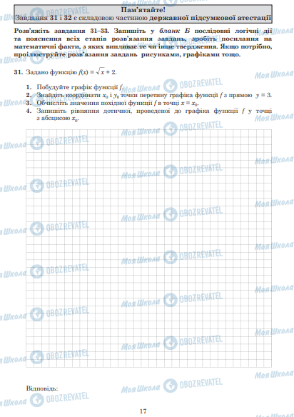 ЗНО Математика 11 класс страница  17