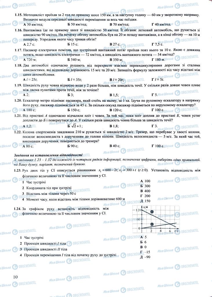 ЗНО Физика 11 класс страница  10
