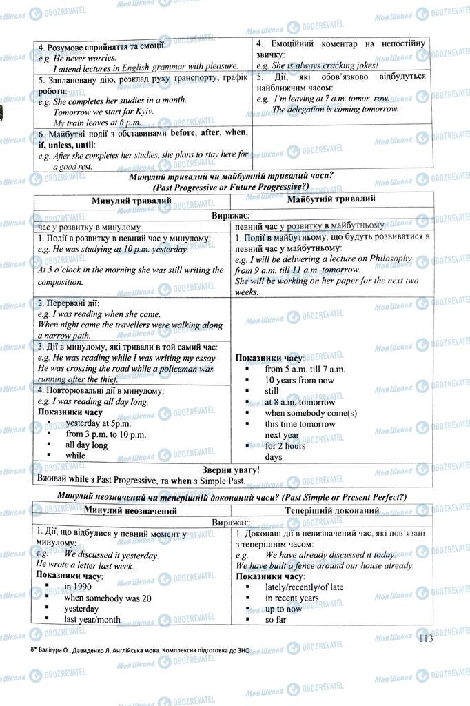 ЗНО Англійська мова 11 клас сторінка  113