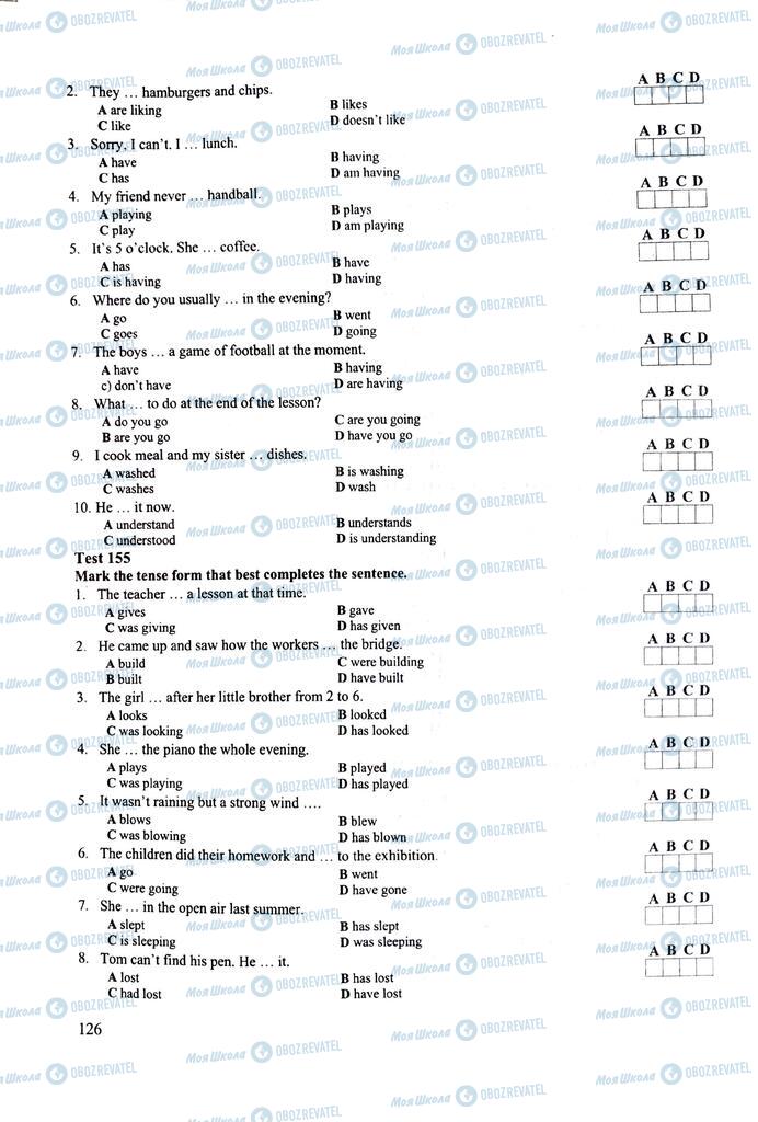ЗНО Английский язык 11 класс страница 126