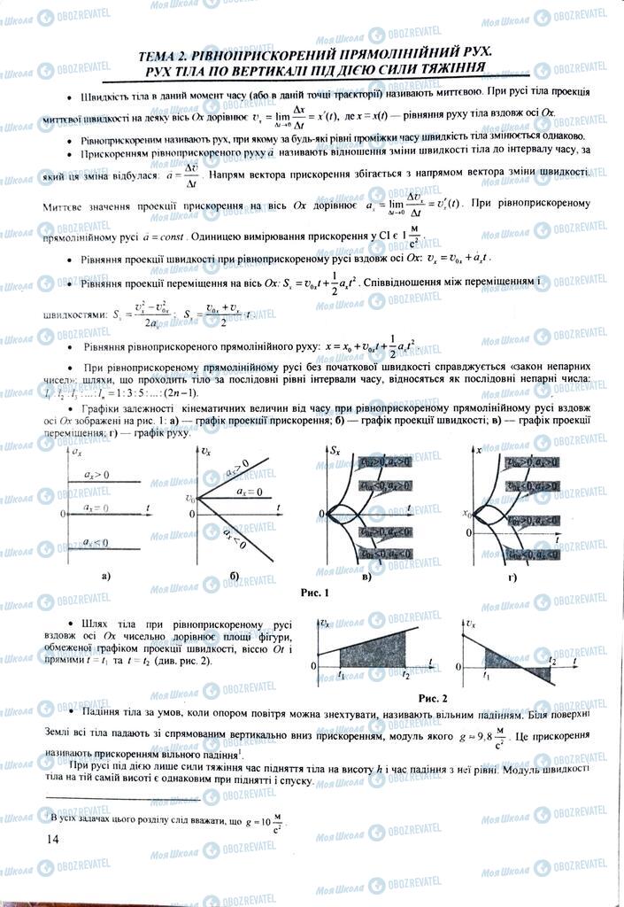 ЗНО Физика 11 класс страница  14