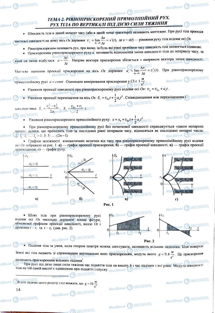 ЗНО Фізика 11 клас сторінка  14