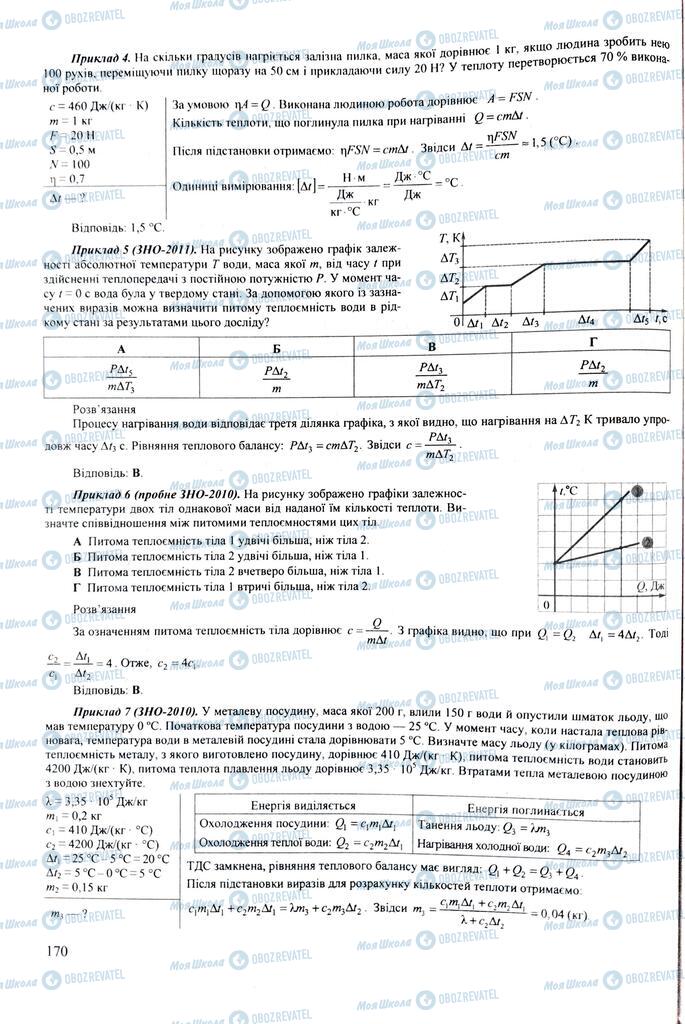 ЗНО Фізика 11 клас сторінка  170