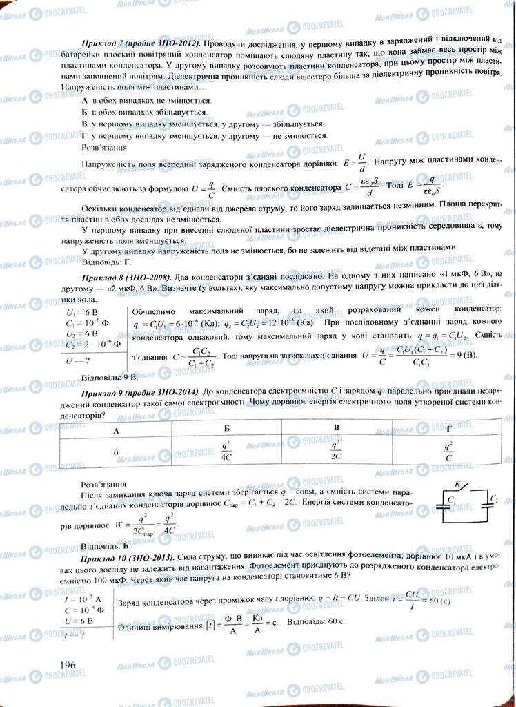 ЗНО Физика 11 класс страница  196