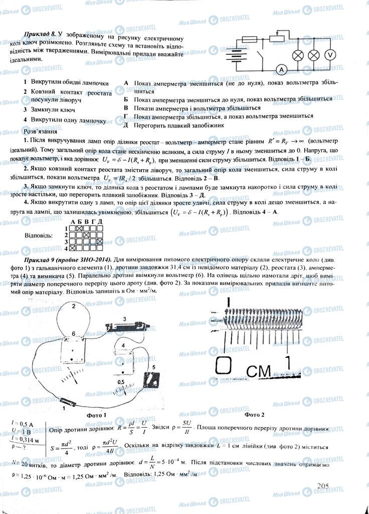 ЗНО Физика 11 класс страница  205