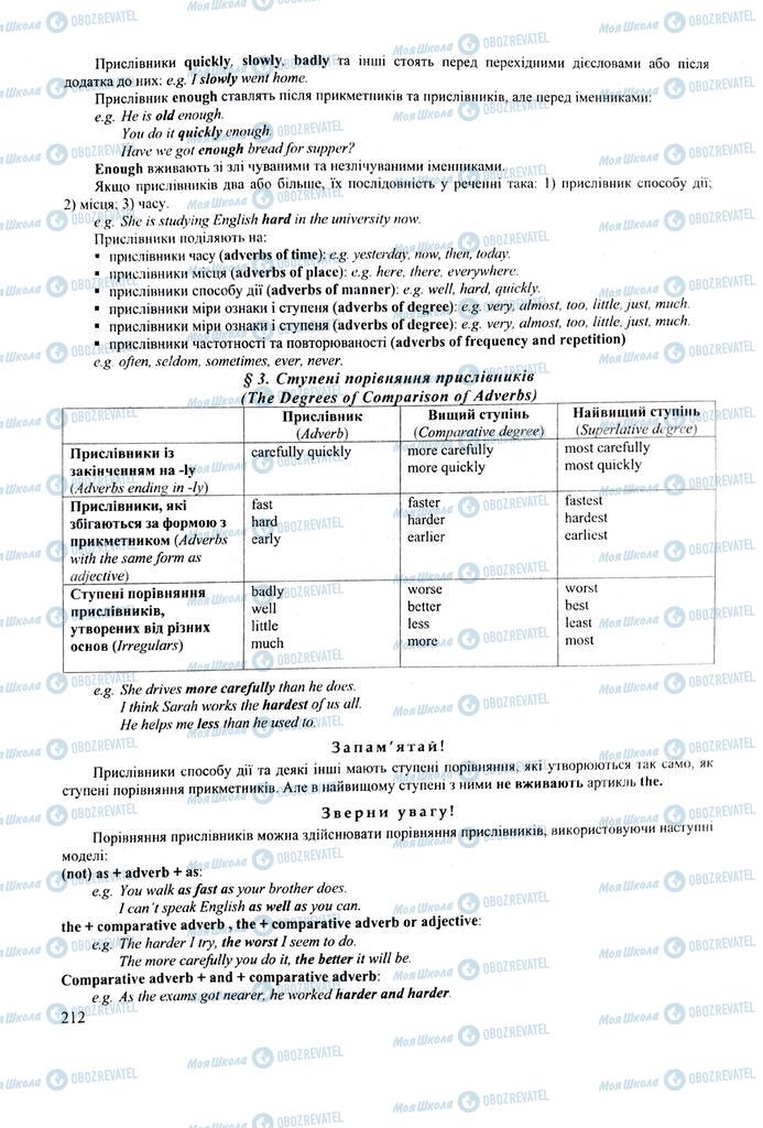 ЗНО Английский язык 11 класс страница  212