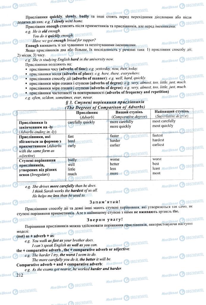 ЗНО Английский язык 11 класс страница 212