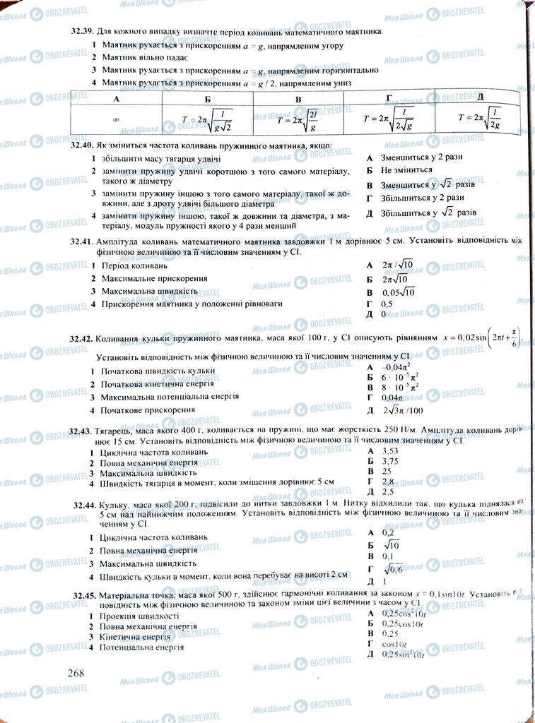 ЗНО Физика 11 класс страница  268