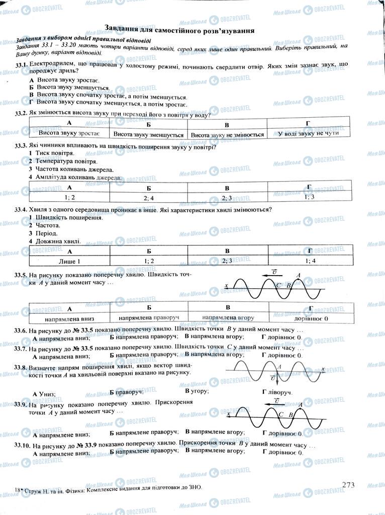 ЗНО Физика 11 класс страница  273