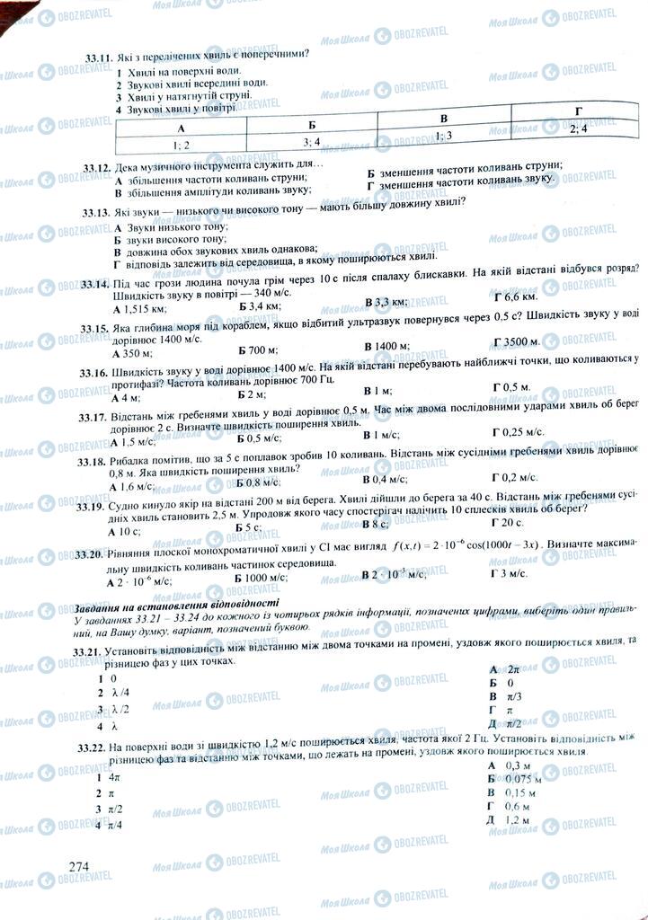 ЗНО Физика 11 класс страница  274